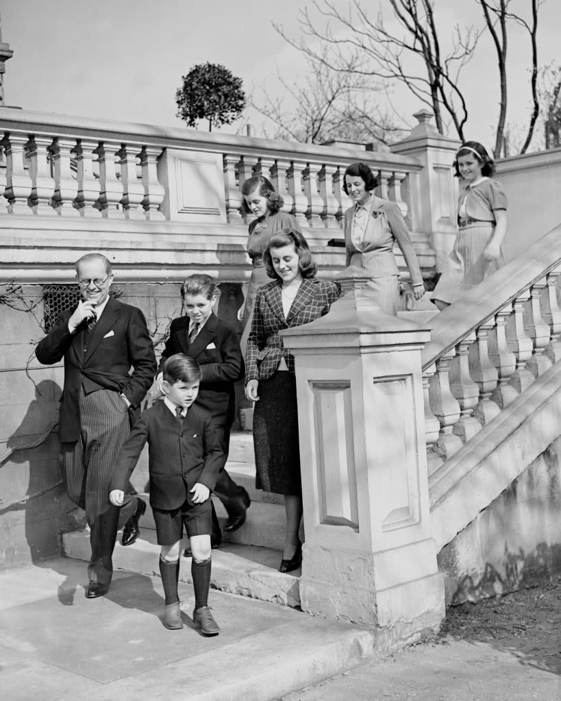 The extended Kennedy family in London in 1938. Getty Images