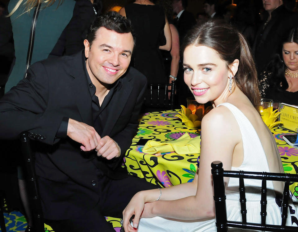 Seth MacFarlane and Emilia Clarke