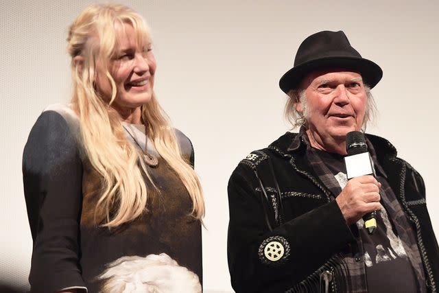 <p>Matt Winkelmeyer/Getty Images for SXSW</p> Daryl Hannah and Neil Young in 2018