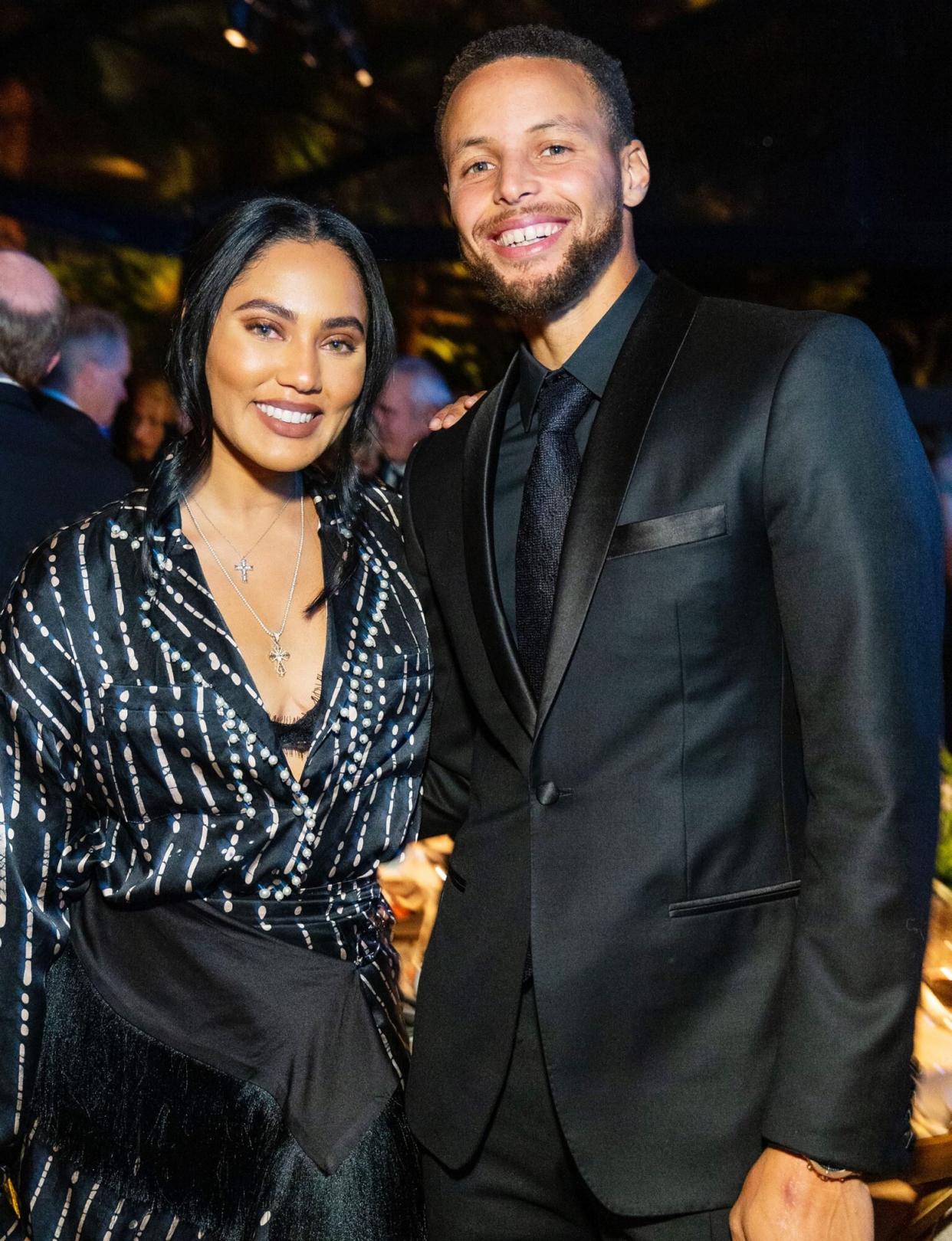 Ayesha Curry and Steph Curry attend Part The Cloud Gala Benefitting Alzheimer's Association Part The Cloud Gala Benefitting Alzheimer's Association, Woodside, USA - 16 Oct 2021