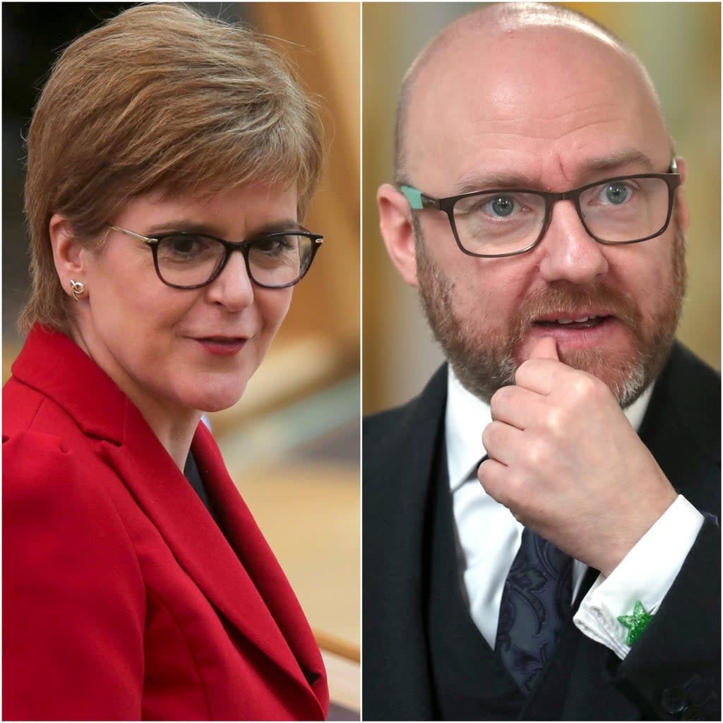 The deal between Nicola Sturgeon and Greens co-leader Patrick Harvie will be announced on Friday (PA)