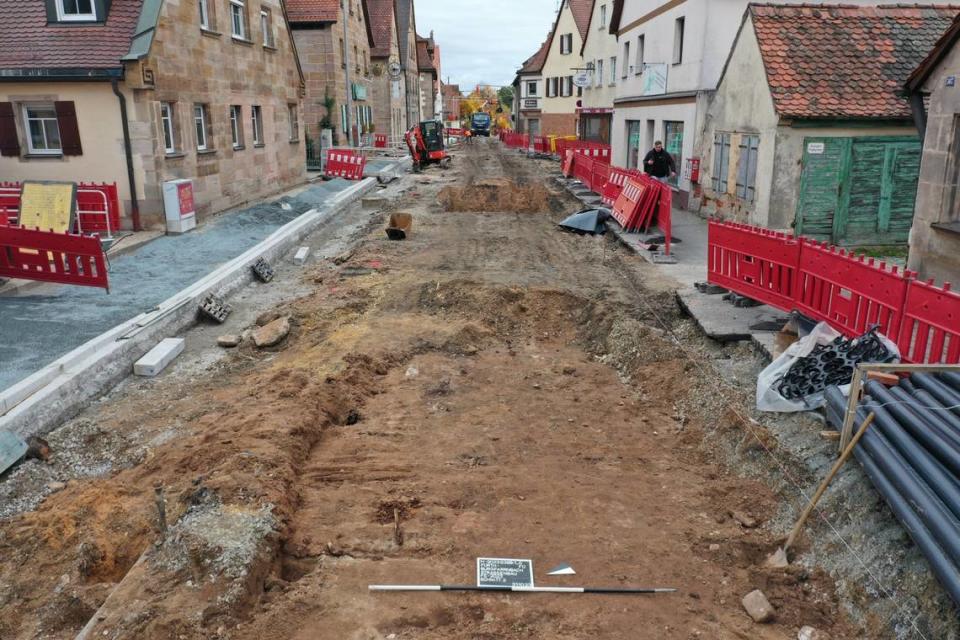 A view down the centuries-old boardwalk found in Burgfarrnbach.