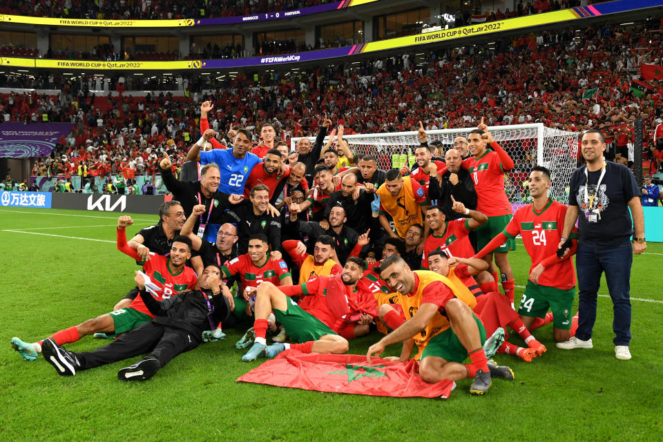 Morocco makes history as the first African team to reach the quarter-finals of the World Cup