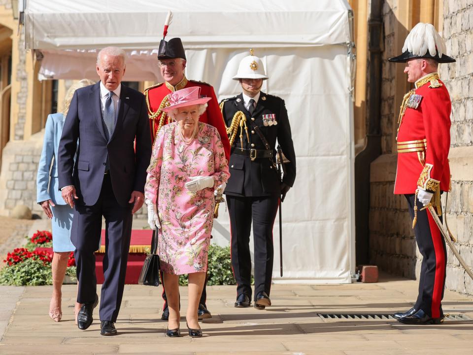 Joe Biden and Jill Biden meet the Queen at Windsor Castle