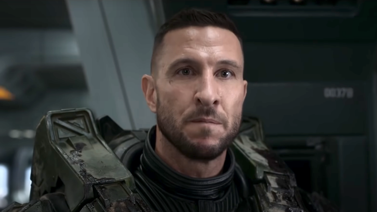  Pablo Schreiber as Master Chief on Halo. 