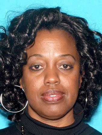 Karen Smith, 53, who police said was the estranged wife of San Bernardino elementary school shooting suspect, Cedric Anderson, is pictured in this San Bernardino Police Department handout photo obtained by Reuters April 10, 2017. San Bernardino Police Department/Handout via REUTERS