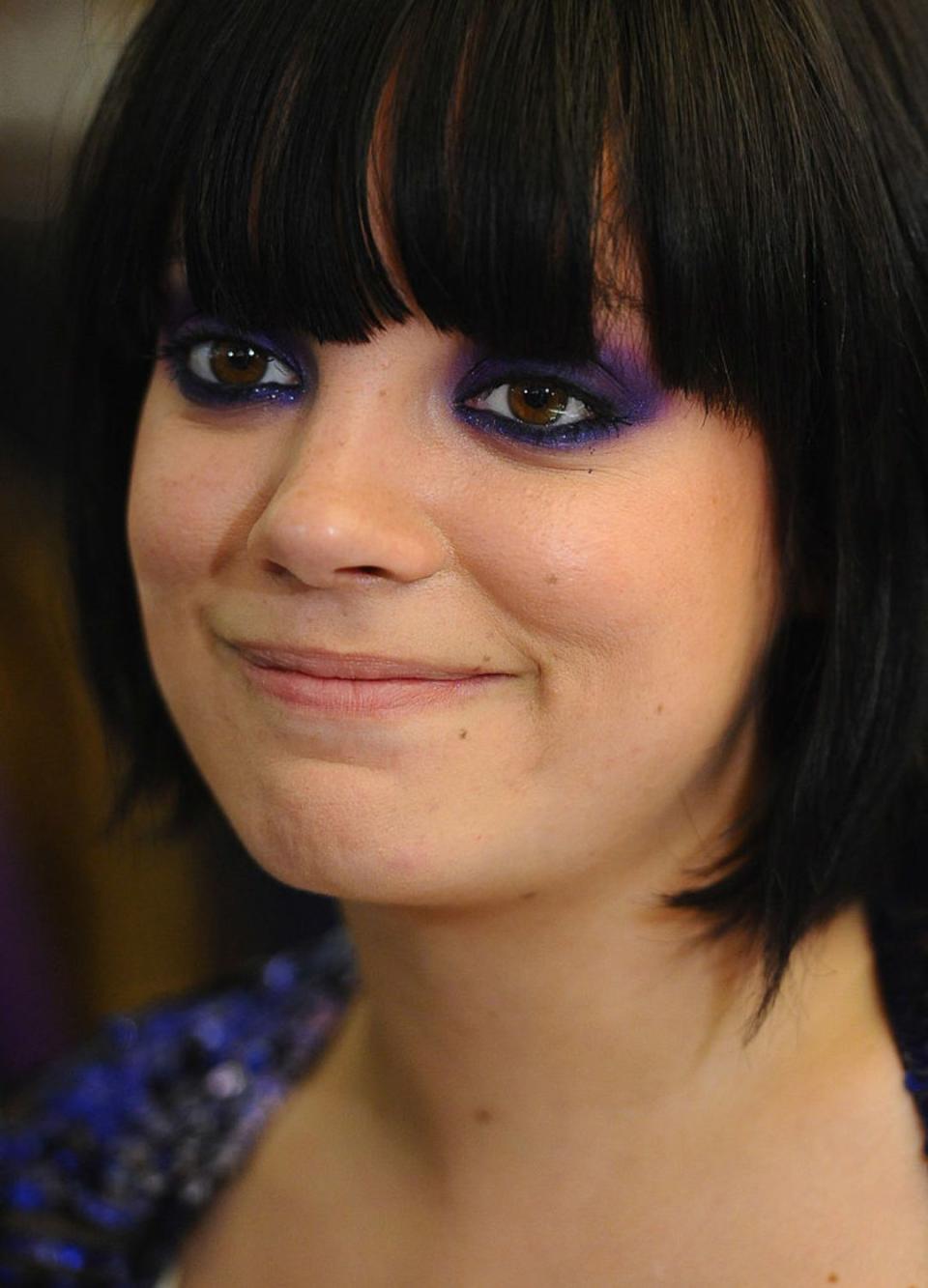 Lily Allen attends a pop-up shop launch at Selfridges department store in London