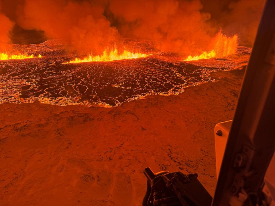 A scientist estimated twice as much lava had already spewed than the entire monthlong eruption earlier this year (via REUTERS)