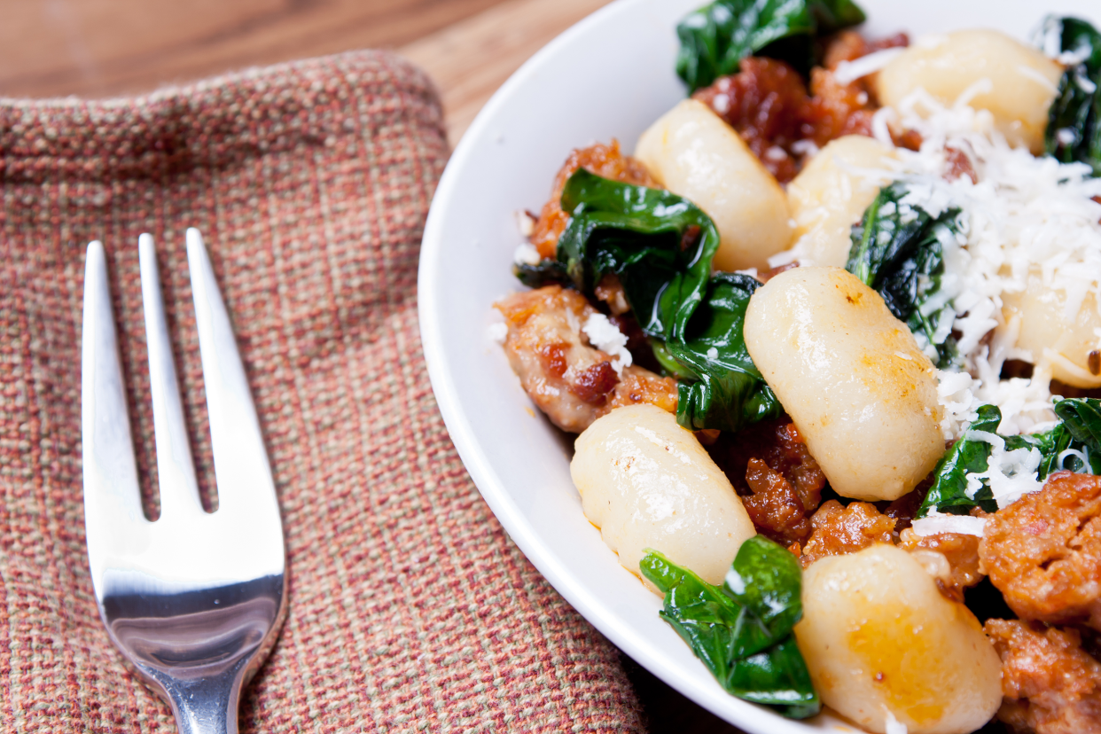 Gnocchi with Spinach and Sausage