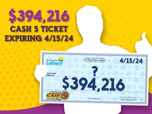 The Cash 5 ticket worth nearly $400K expires April 15