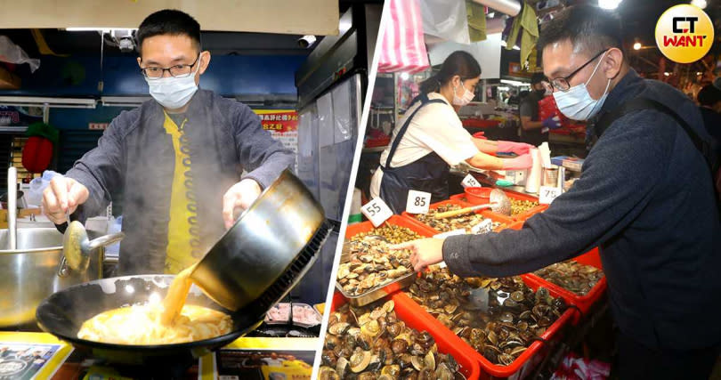 高瑋濂一手打造出南洋風味的功夫麵館，每周還會到濱江市場補貨2次。（圖／方萬民攝）