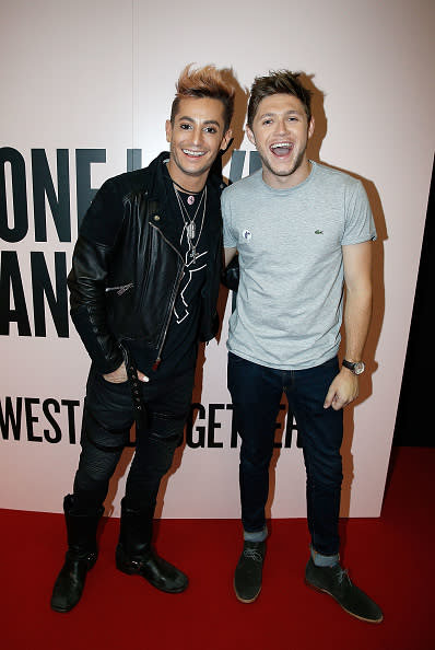 <p>Backstage during the One Love Manchester Benefit Concert at Old Trafford (Kevin Mazur/Getty Images) </p>