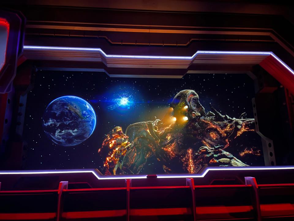 preshow villain at guardians of the galaxy cosmic rewind epcot disney world