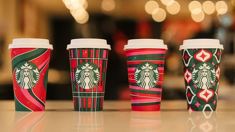 starbucks holiday cups