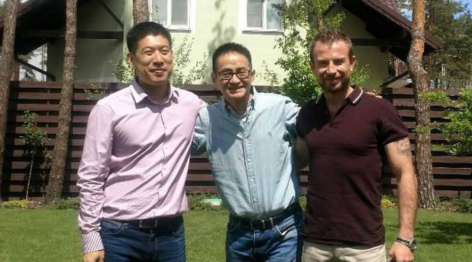 XuePeng Wang, middle, was Alexander Sobolenko's influential first boss when he changed career direction