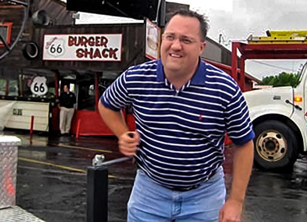 Swadley's Bar-B-Q owner Brent Swadley, shown in this file photo, was indicted Thursday over his controversial operation of restaurants at state parks.