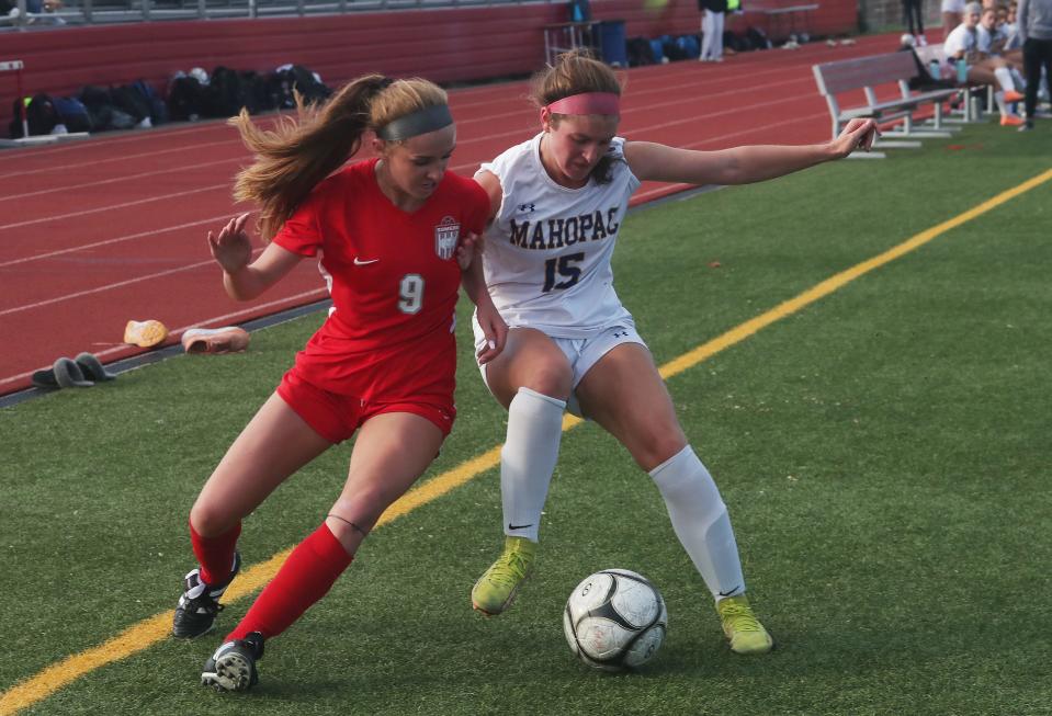 Somers defeated Mahopac 5-1 in girls soccer action at Somers High School Sept. 26, 2023.