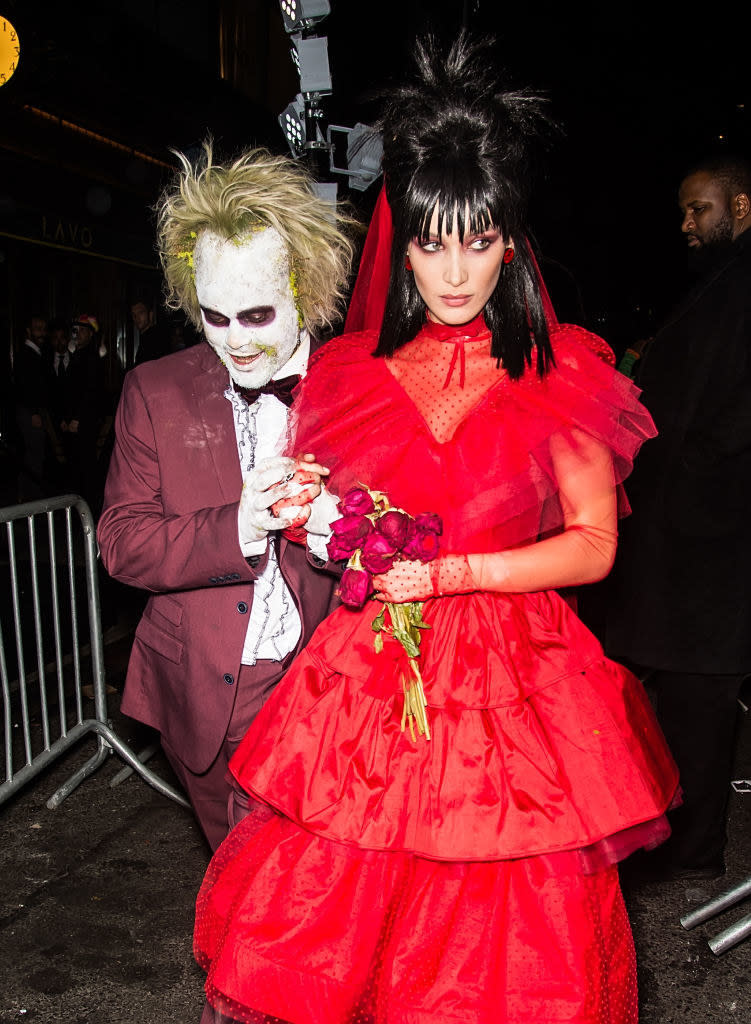 The Weeknd and Bella Hadid's joint Beetlejuice costumes