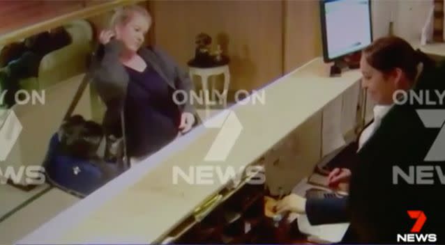 New pictures: Ms Sainsbury claims she is innocent. Photo: 7 News