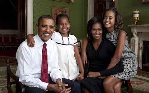The Obamas pictured at the White House in September 2009 - Credit: White House - Annie Leibovitz/AP