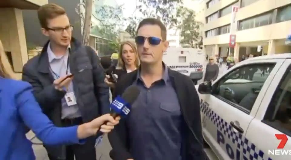 Mr Rowan has been the target of angry protestors. Photo: 7 News