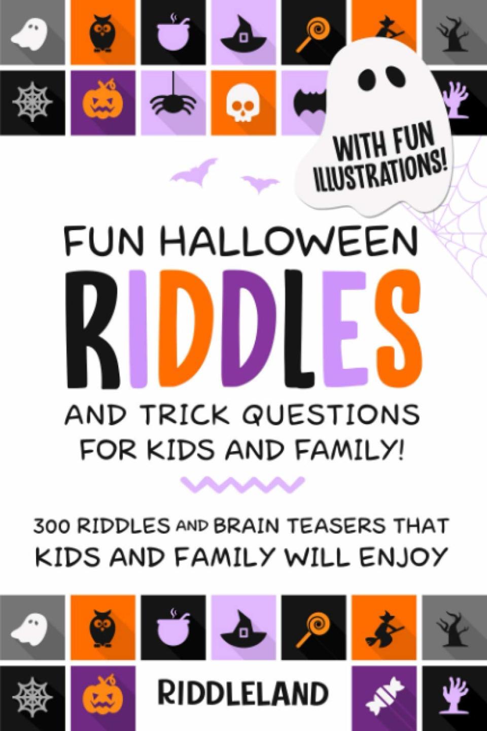 Halloween Riddles and Trick Questions for Kids and Family book, $14.23,