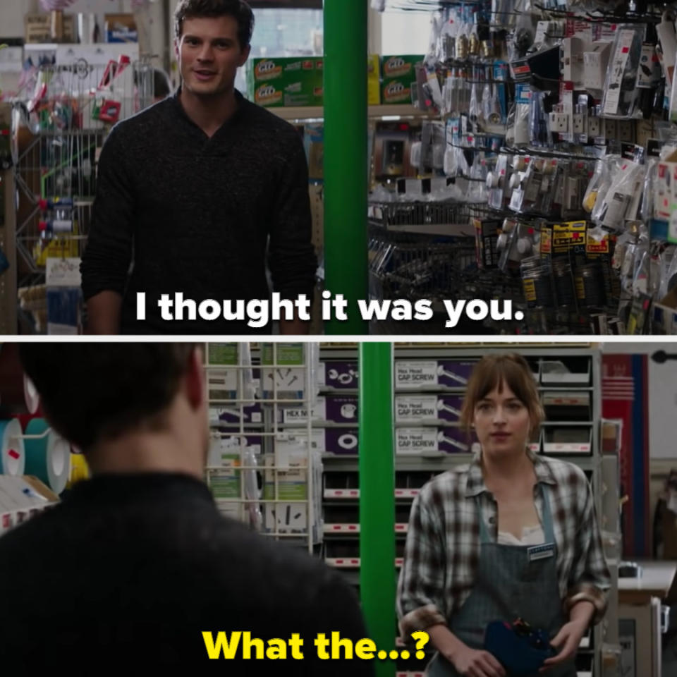 Christian saying, I thought that was you, in the store at a very surprised Ana