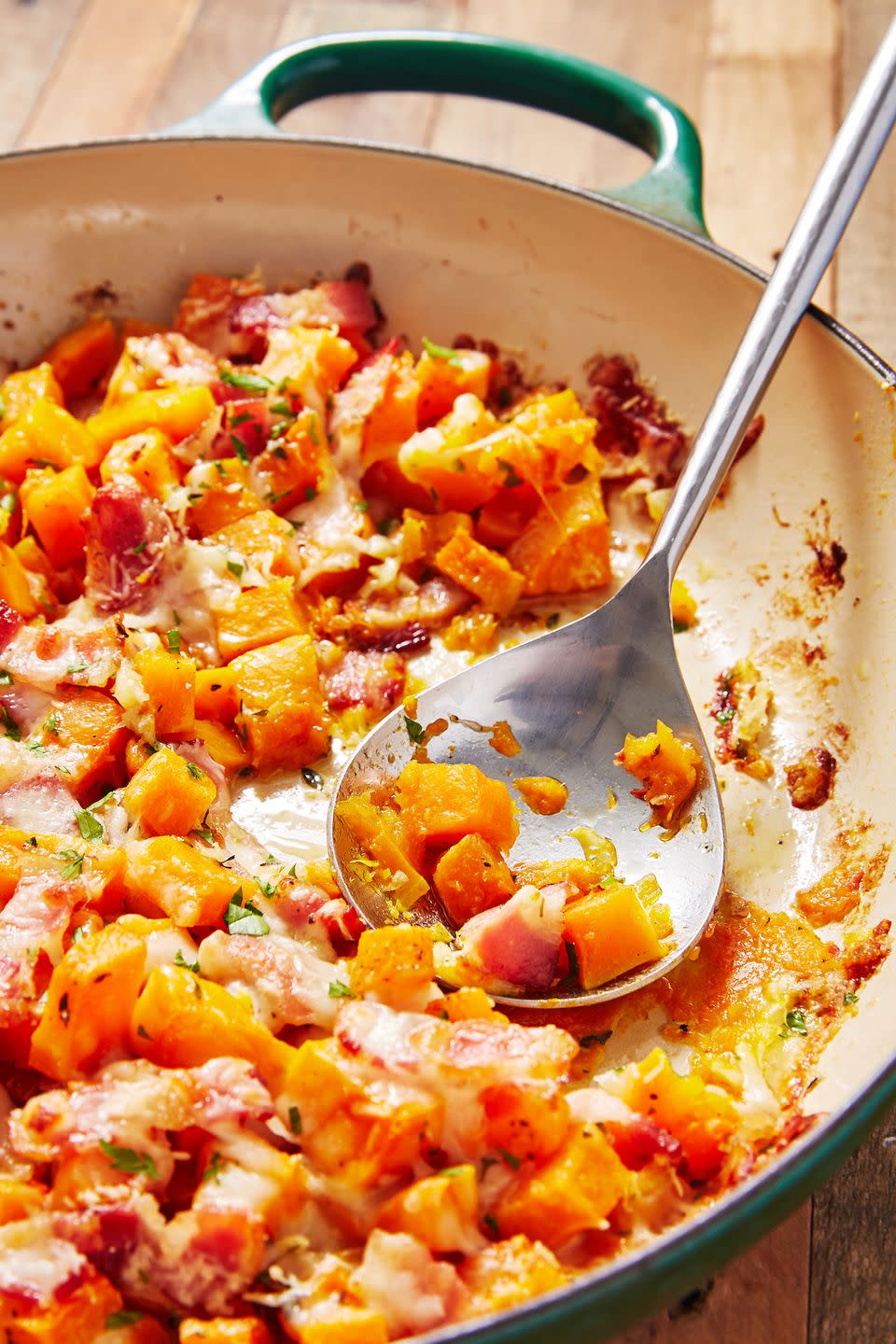 cheesy bacon butternut squash