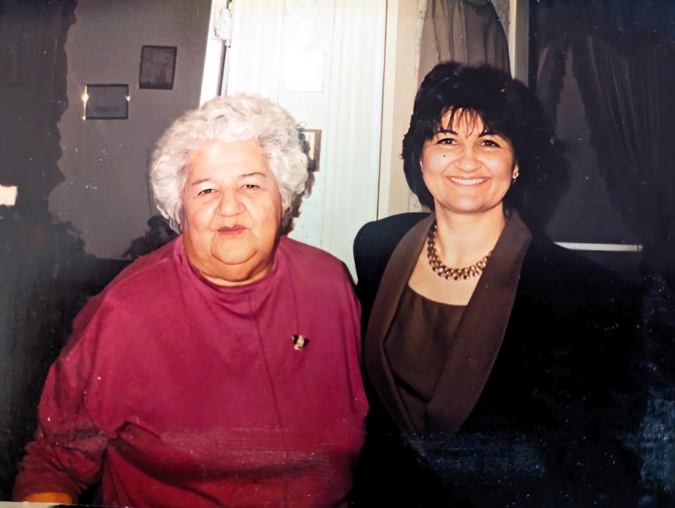 Isabell Iocofano, left, sister of George Peters, is pictured with her daughter Joan Parenteau around 2005.