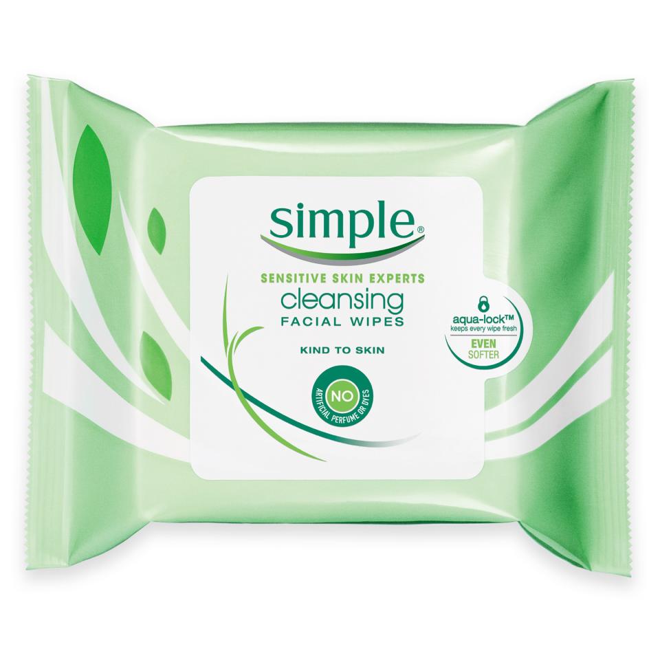 Simple Skincare Cleansing Facial Wipes