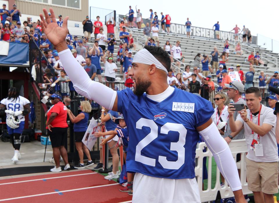Bills safety Micah Hyde is back after missing almost all of the 2022 season with a neck injury.