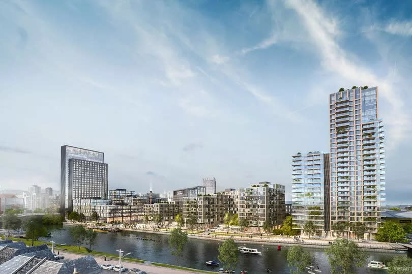 The Central Quay site is on the land of the Brains Brewery -Credit:Rightacres | Benoy | Meshroom CG