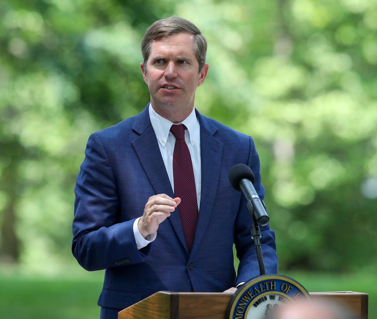 Kentucky Gov. Andy Beshear said he's opposed to resolutions in the state legislature calling for him to speak out about border crossings in Texas.