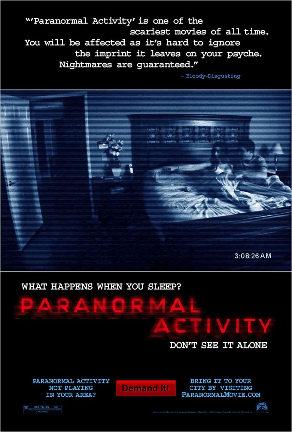 best horror movies on netflix, paranormal activity