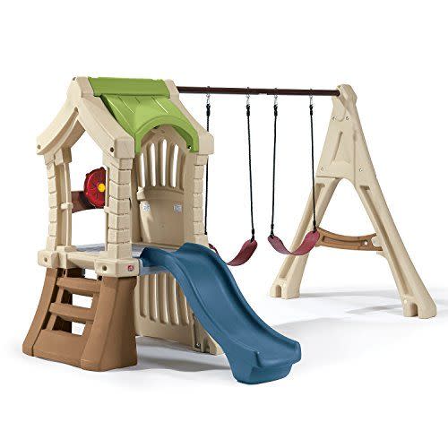 8) Plastic Play Set with Swings