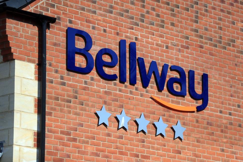 Bellway has said that remediation work on cladding will cost it about £300 million (Mike Egerton/PA) (PA Archive)