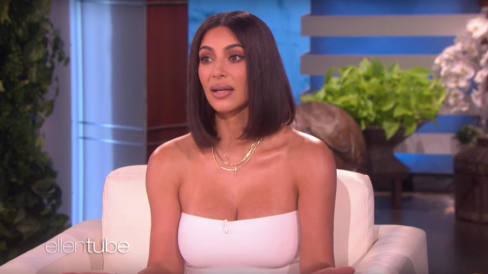 Kim Kardashian has broken her silence on Tristan Thompson cheating on her sister Khloe. Source: YouTube / The Ellen Show