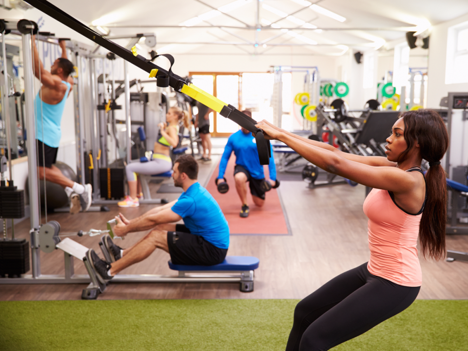 woman working out