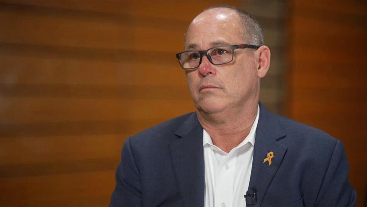 PHOTO: Fred Guttenberg, a father of a victim of the 2018 Parkland shooting, speaks with ABC News. (ABC News)