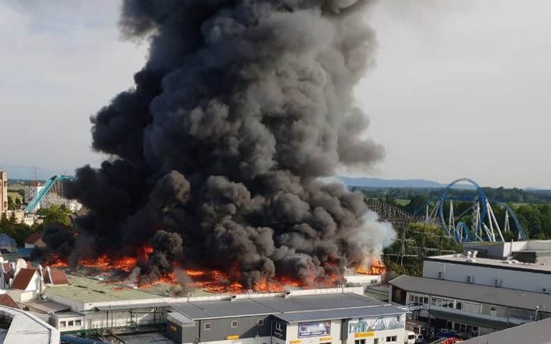 Seven firefighters were injured in the blaze at Europa-Park - Getty Images Europe