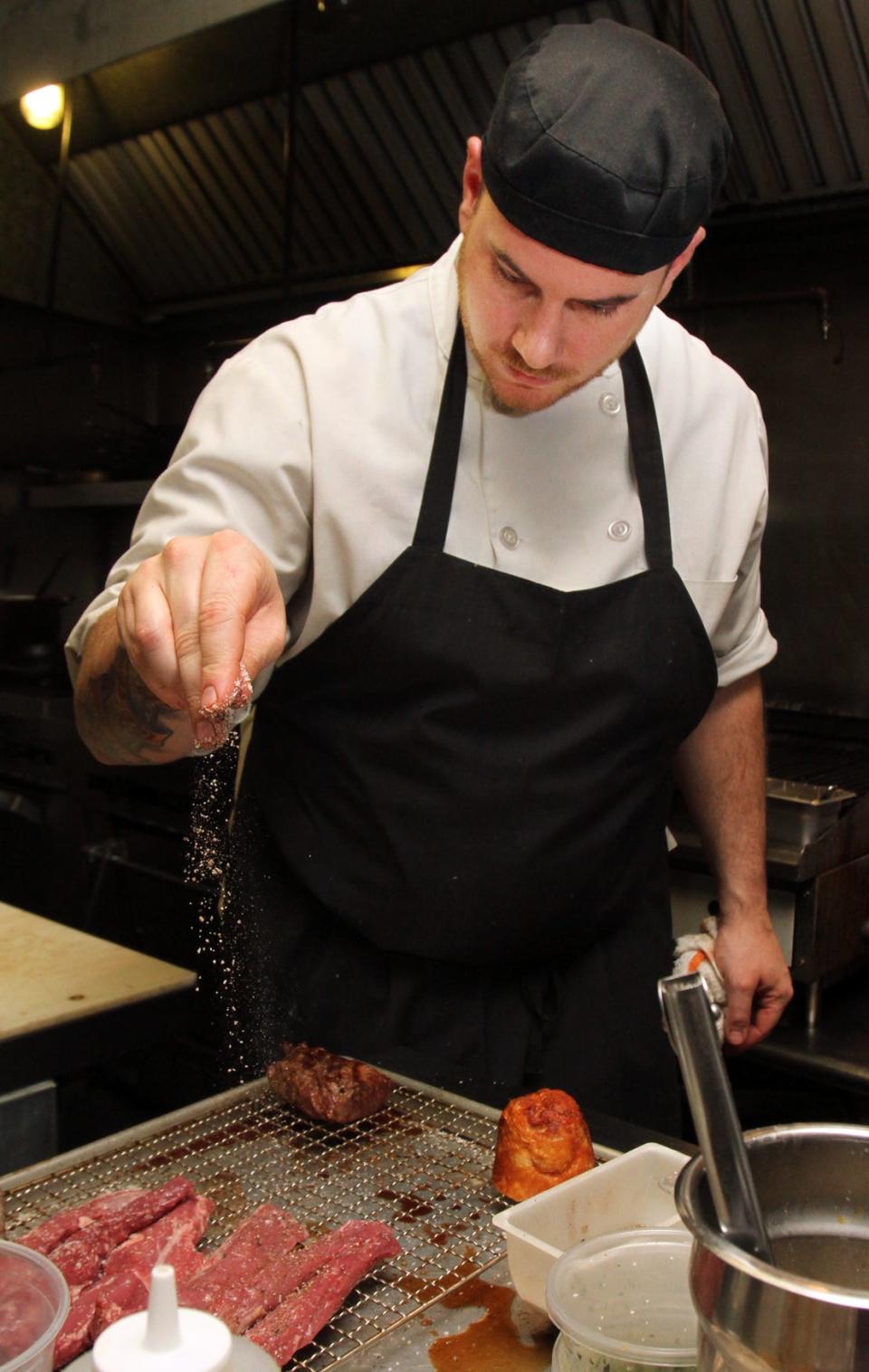 Chef Dwain Kalup, formerly of Domaine Hudson, is pictured in this 2013 photo. He has been hired to take control of the kitchen at Wilmington's La Fia Bistro