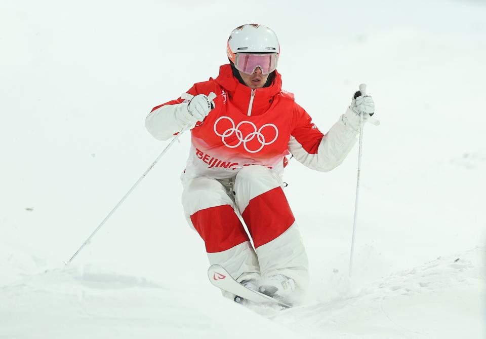Mikael Kingsbury of Team Canada competes during the Men's Freestyle Skiing Moguls Qualification during the Beijing 2022 Winter Olympic Games (Getty Images)