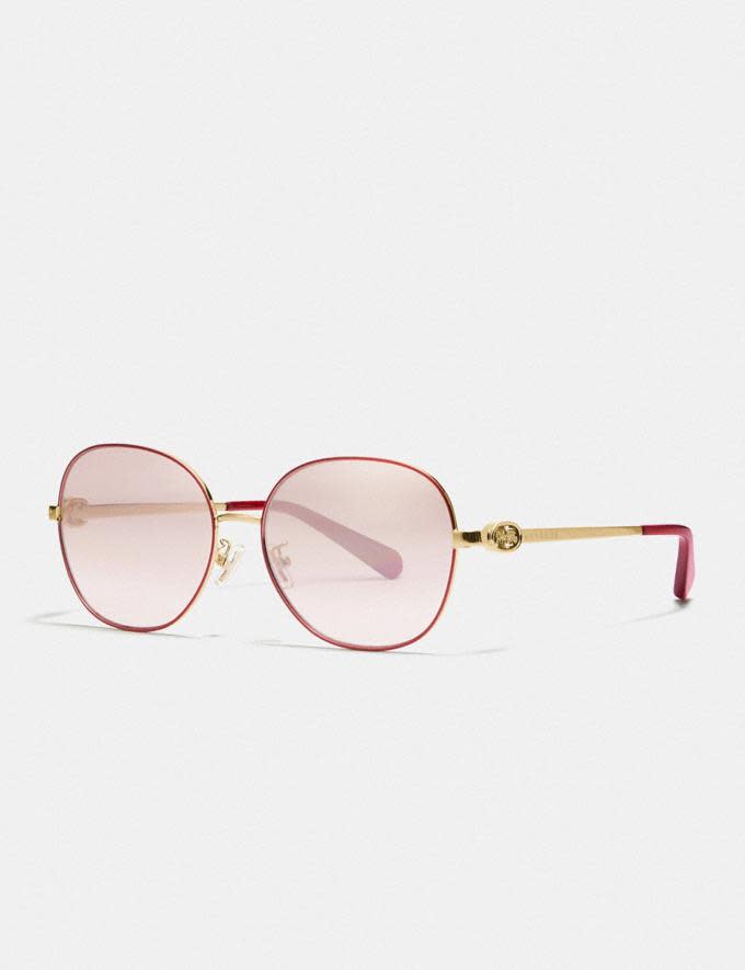 Lunar New Year Wire Frame Round Sunglasses. Image via Coach.