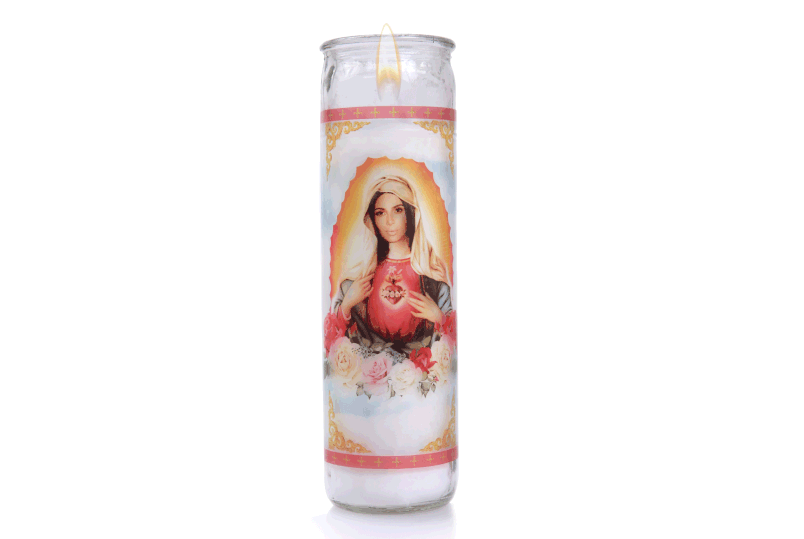 <p>What else but a Kim Kardashian prayer candle – we’re sure Jesus would be just chuffed. Copyright: [Kimoji] </p>