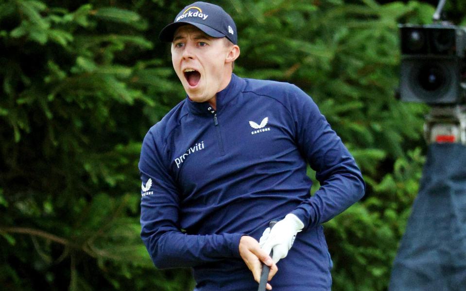 Matt Fitzpatrick has a share of the clubhouse lead - GETTY IMAGES