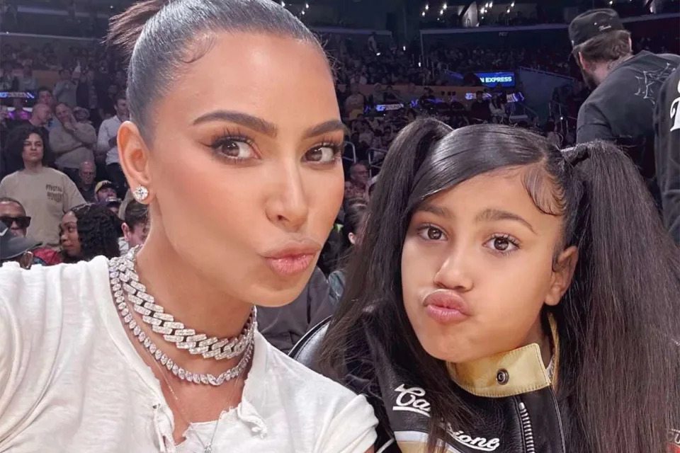 <p>Kim Kardashian/Instagram</p> Kim Kardashian and North West