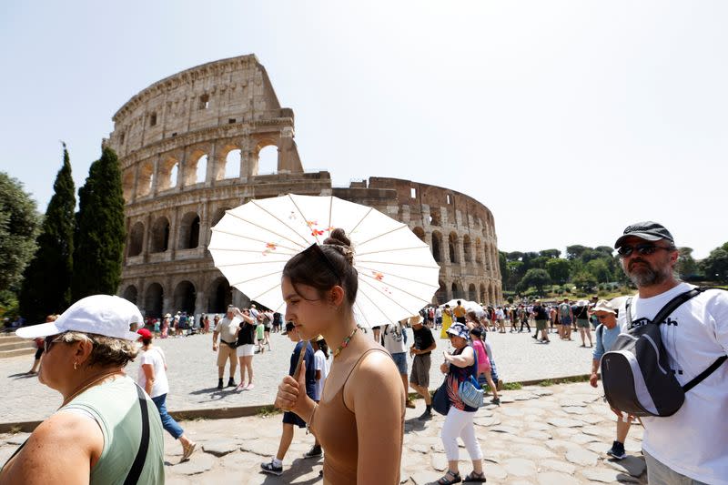 Heat wave hits Rome as temperatures expected to rise further in the coming days