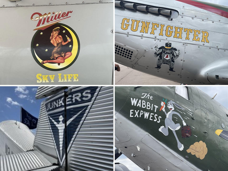 Different marks on Sun 'n Fun Historical Aircraft