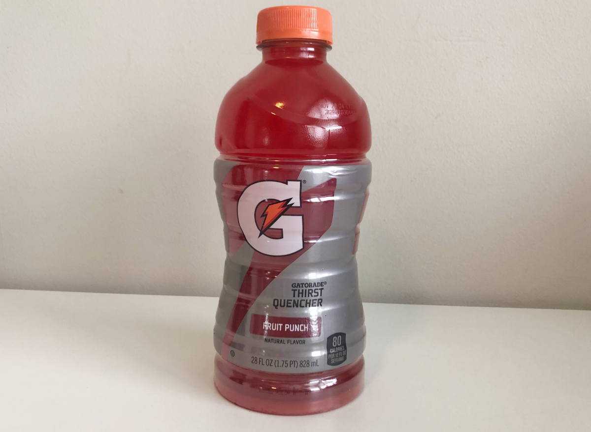 gatorade fruit punch bottle.