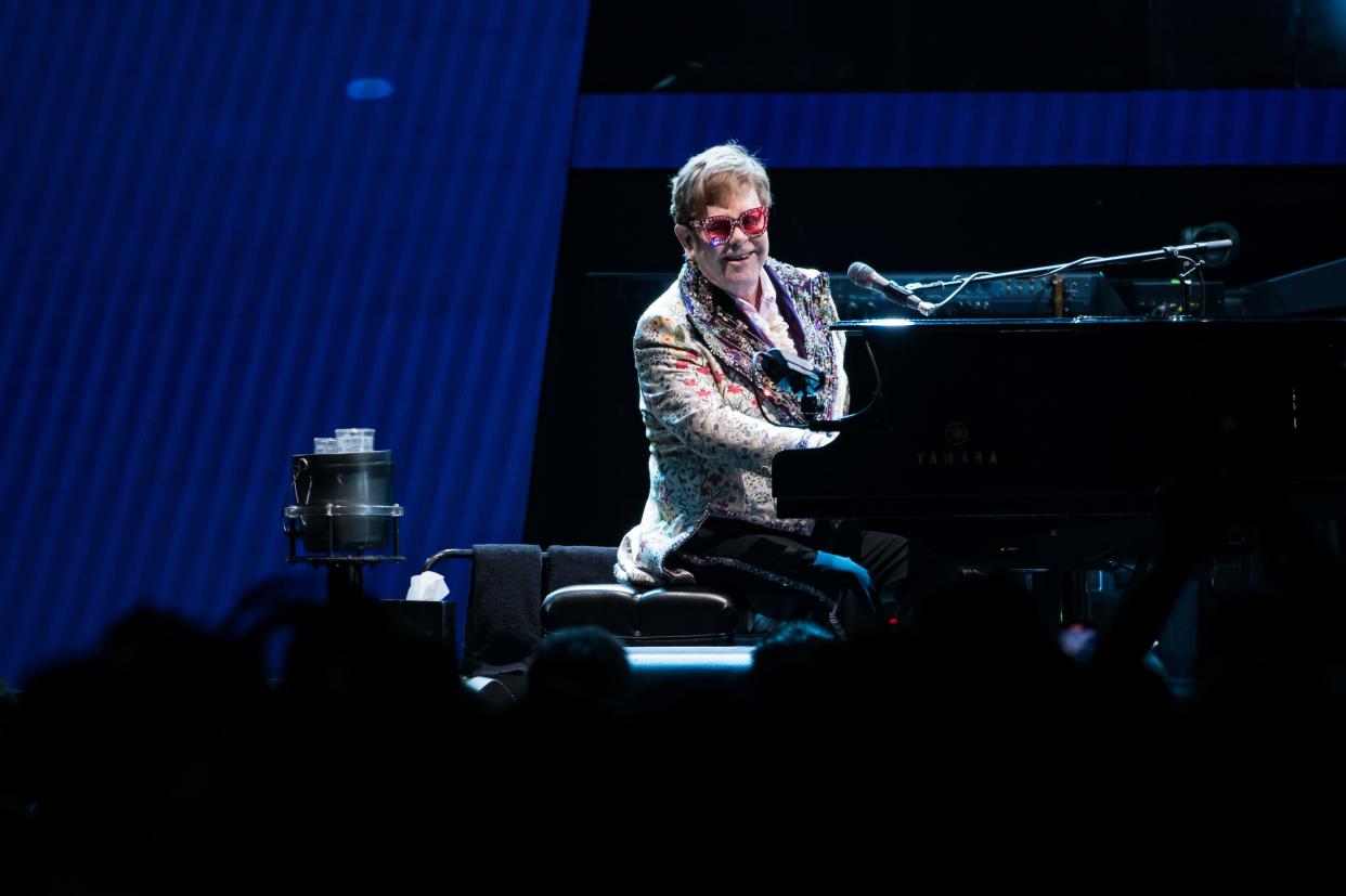 Elton John is set to perform April 12 at Value City Arena. Tickets purchased for the concert postponed from April 25, 2021, will be honored at the rescheduled performance.